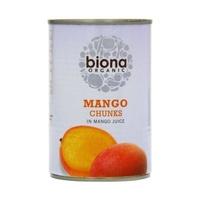 biona mango chunks in mango juice 400g x 6