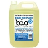 Bio-D Sanitising Fragrance Free Hand Wash Refill - 5L (Fragrance Free)