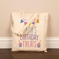 Birthday Cotton Tote Bag for Her