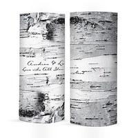 Birch Bark Vellum Luminary Wrap with sticker