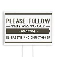 Bistro Bliss Directional Wedding Sign