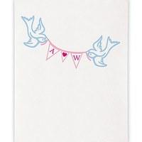 birds with love pennant personalised photo backdrop