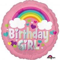 Birthday Girl Rainbow Standard Foil Balloons S40