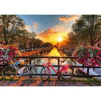 Bicycles in Amsterdam, 1000 Piece Jigsaw Puzzle