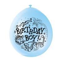 Birthday Boy Latex Balloons 10 Pack