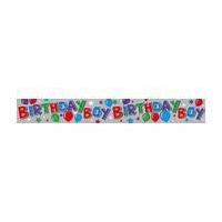 Birthday Boy Party Banner 12 x 102 cm
