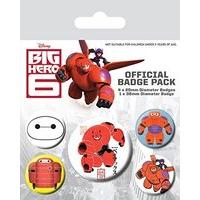 Big Hero 6 - Baymax Badge Pack, x Cm, 1 x 38mm + 4 x 25mmcm