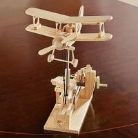 Bi­Plane Wooden Model Kit