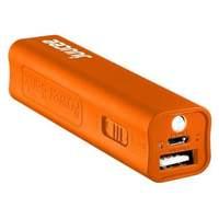 Bitmore Juucee 2600 mAh Ultra-Compact Portable Battery Backup Charger with LED Torch - Orange