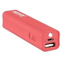 Bitmore Juucee 2600 mAh Ultra-Compact Portable Battery Backup Charger with LED Torch - Pink