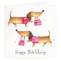 Birthday Shopper Dog Card