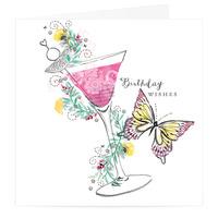 Birthday Wishes Cocktail Card