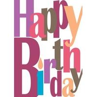 Birthday Type | Happy Birthday Card