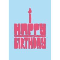 Birthday Candle Cake | Birthday Card | RC1024