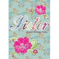 Birthday Sister | Personalised Card