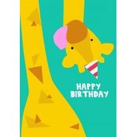 Birthday Hat Giraffe | Birthday Card | JA1035