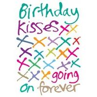 Birthday Kisses going on forever | Birthday Card | LL1127