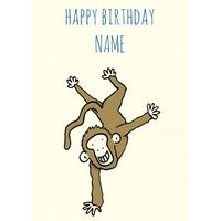 Birthday Monkey | Happy Birthday Card | MOZ1016