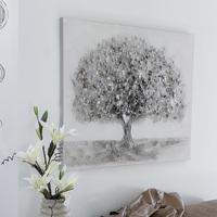 Big Tree Canvas Oil Painting In Wooden Frame With Aluminium Trim