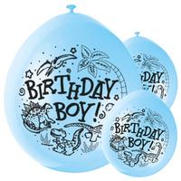 Birthday Boy Dinosaur Latex Party Balloons