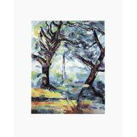 Big Trees By Paul Cezanne