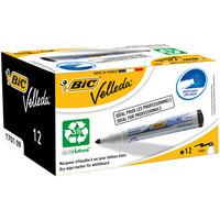 BiC Velleda 1701 White Board Marker Black (Pack of 12)
