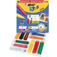 bic visa felt pens fine tip class pack of 144