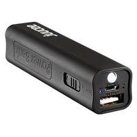 Bitmore Juucee 2600 mAh Ultra-Compact Portable Battery Backup Charger with LED Torch - Black