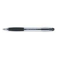 Bic Atlantis Ballpoint Pen Cushion Grip Broad 1.2mm Tip 0.8mm Line (Black) - (Pack of 12 Pens)