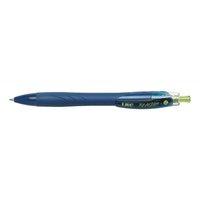 Bic ReAction Ballpoint Pen Retractable Full-body Grip 1.0mm Reactive Tip 0.4mm Line (Blue) - (Pack of 12 Pens)