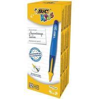 Bic Kids (0.4mm) Visible Guide Mechanical Pencil Blue Barrel (1 x Pack of 12 Pencils)