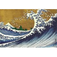 Big Wave (from 100 views of Mt. Fuji) By Katsushika Hokusai