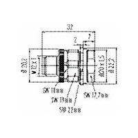 Binder 99-0431-500-04 Male 4 Pin with Screw and M20-x 1.5 Fixing T...