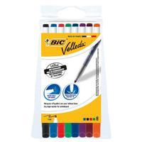 Bic Velleda 1721 Dry Wipe Assorted Colours Whiteboard Marker Pens (Pack of 8 Markers)
