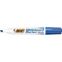 bic velleda 1751 chisel tip whiteboard marker blue pack of 12 markers