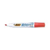 bic velleda 1751 chisel tip whiteboard marker red pack of 12 markers