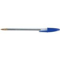 Bic Cristal Medium Ballpoint Pen 1.0mm Tip 0.4mm Line (Blue) Pack of 50 Pens
