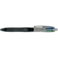 Bic 4-Colour Grip Pro Ballpoint Pen 1.0mm Tip 0.7mm Line (Blue/Black/Red/Green) - (Pack of 12 Pens)