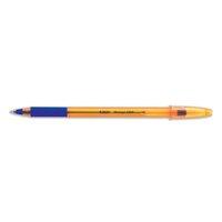 Bic Orange Grip Ballpoint Pen Translucent Barrel 0.8mm Tip 0.2mm Line (Blue) - (Pack of 20 Pens)