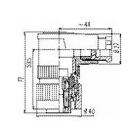 Binder 99-0710-70-05 F 10-12mm Angle Cable Mnt 4+PE Pin with Screw...