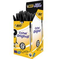 BIC Cristal Original Ballpoint Pens - Black (Box of 50)