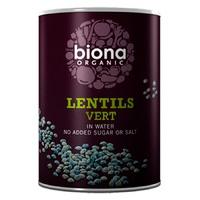 biona puy canned lentils vert bpa free 400g