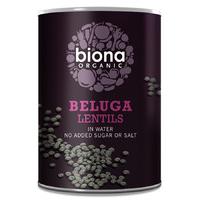 Biona Black Beluga Canned Lentils - BPA Free - 400g