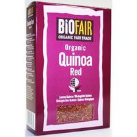 biofair organic red quinoa grain fair trade 500g