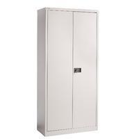 Bisley steel extra high cupboard with 3 shelves Grey