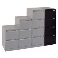 Bisley BS 4 draw filing cabinet Black