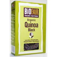 biofair organic black quinoa grain fair trade 400g