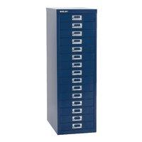 bisley 15 drawer multidrawer silver