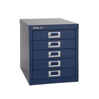 bisley 5 drawer multidrawer black