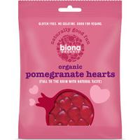 biona organic pomegranate heart sweets 75g